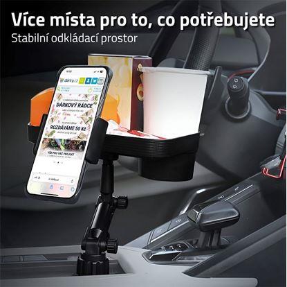 Cestovní stolek do auta s držákem