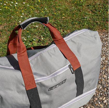 Obrázek z Cestovní taška s popruhem - šedo zelená