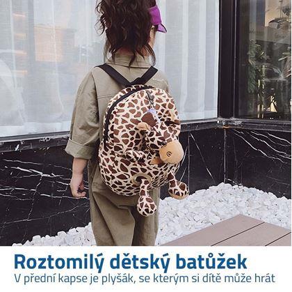 Batůžek s plyšákem - žirafa
