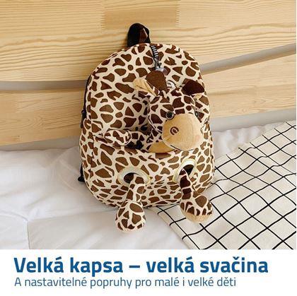 Batůžek s plyšákem - žirafa