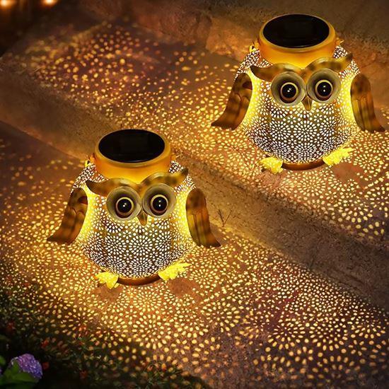 Obrázek z Solární zahradní LED lucerna - sova