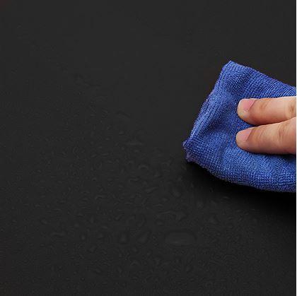 Obrázek z Prémiová koženková podložka pod myš a klávesnici 80x40 cm - černá