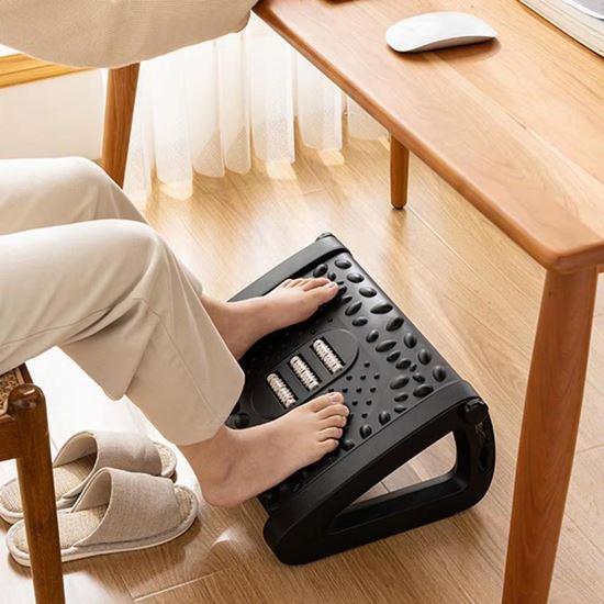 Obrázek z Nastavitelná masážní opěrka na nohy do kanceláře