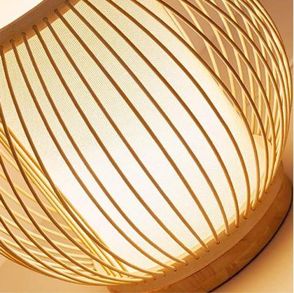 Obrázek z Bambusová stolní lampa s LED žárovkou