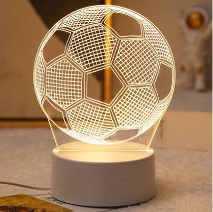 Obrázek z 3D lampička - fotbalový míč