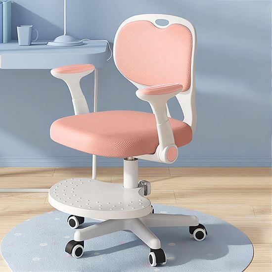 Obrázek z Dětská rostoucí otočná židle k psacímu stolu - světle růžová