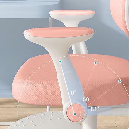 Obrázek z Dětská rostoucí otočná židle k psacímu stolu - světle růžová