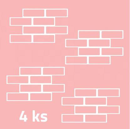 Obrázek Šablony na malování zdi 4 ks - cihly