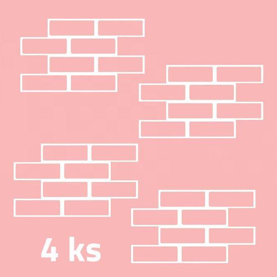 Obrázek z Šablony na malování zdi 4 ks - cihly