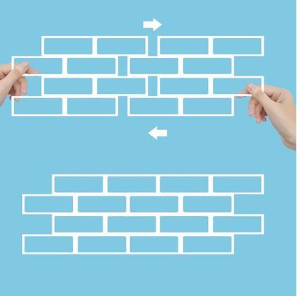 Obrázek z Šablony na zeď 4 ks - cihly