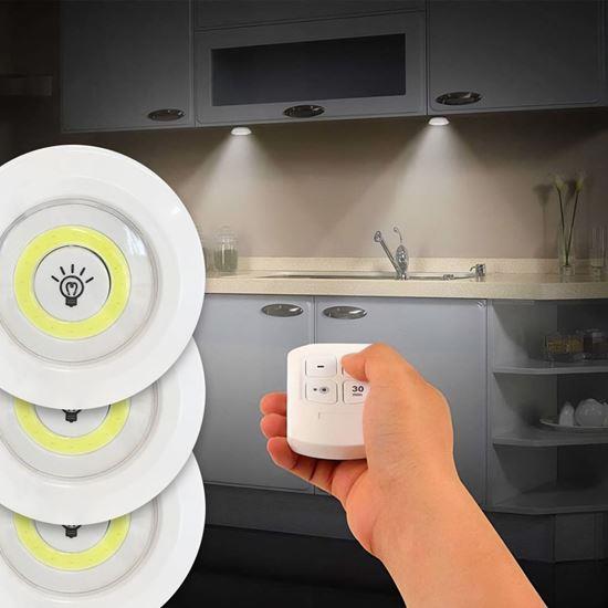 Obrázek z LED světlo s ovladačem 3ks