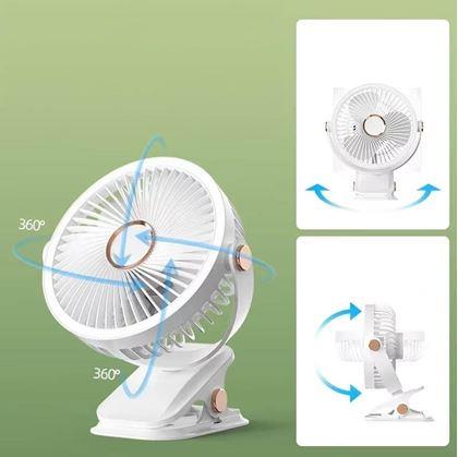 Obrázek z Přenosný stolní ventilátor s klipem