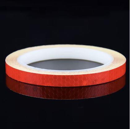 Obrázek z Samolepící reflexní páska na kolo - červená 8 m