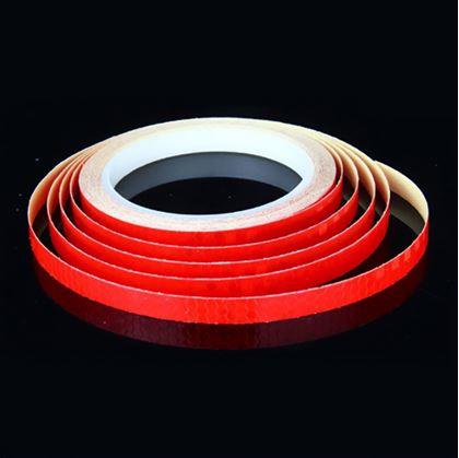 Obrázek z Samolepící reflexní páska na kolo - červená 8 m