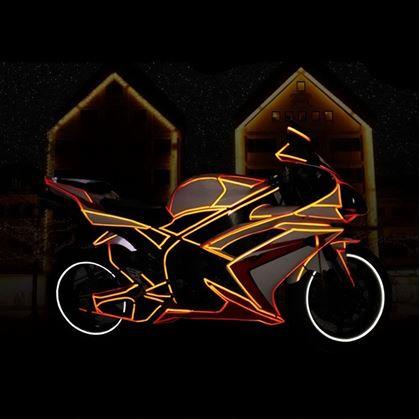 Obrázek z Samolepící reflexní páska na kolo - červená 8 m