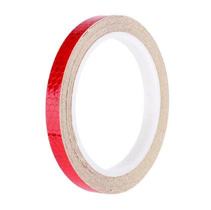 Obrázek z Samolepící reflexní páska na kolo - červená 8 m