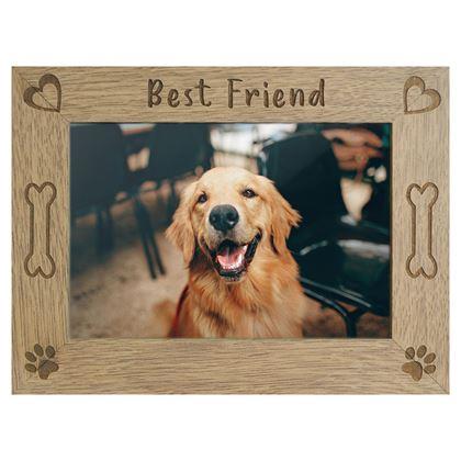 Obrázek z Dřevěný fotorámeček "Best Friend", 10 x 15 cm