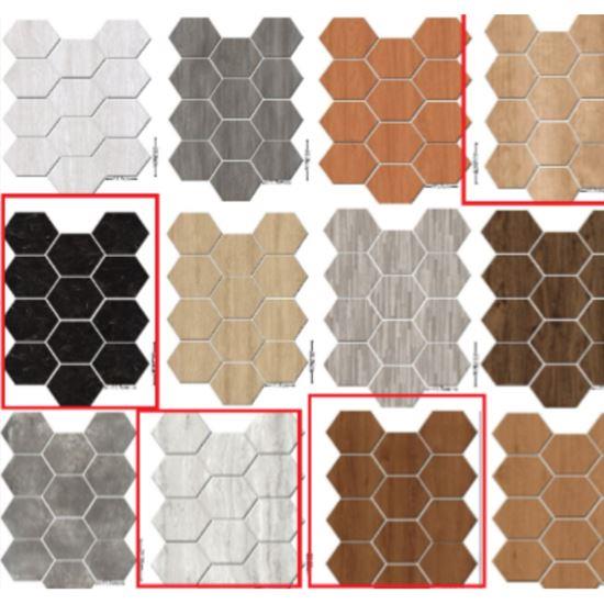 Obrázek z Tapeta hexagon 10 ks - světlé dřevo