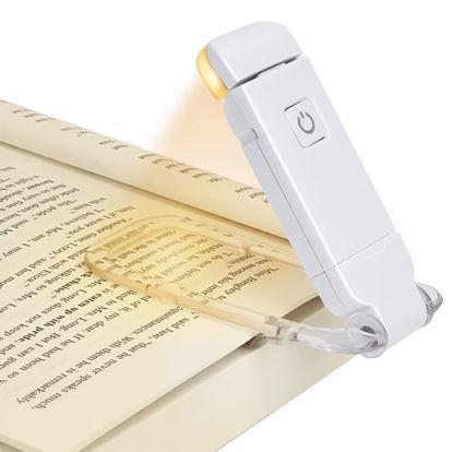 Obrázek Skládací LED lampička na čtení s klipem
