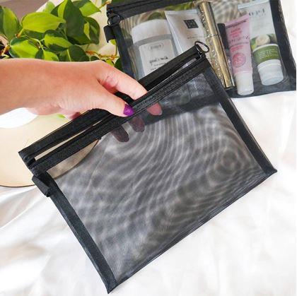 Obrázek z Průhledná kosmetická taštička se zipem