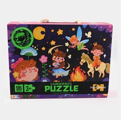 Obrázek z Dětské puzzle svítící ve tmě 96 dílků - princezny
