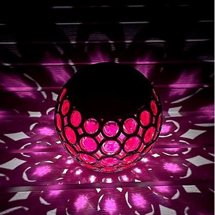 Obrázek z Barevná solární lampa - růžová