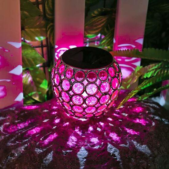 Obrázek z Barevná solární lampa - růžová