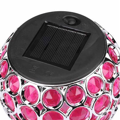 Obrázek z Barevná solární lampa - růžová