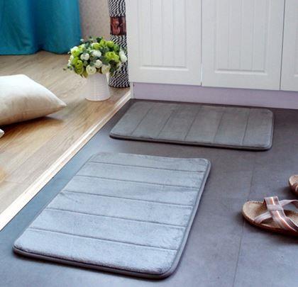 Obrázek z Protiskluzová koupelnová předložka 40 x 60 cm - šedá