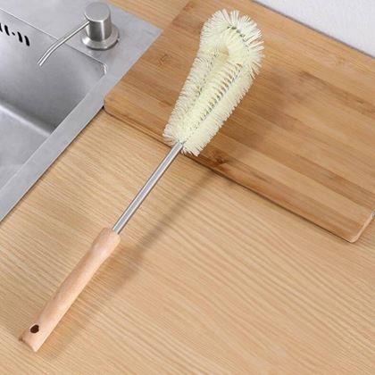 Obrázek z Čistící kartáč na lahve s dřevěnou rukojetí