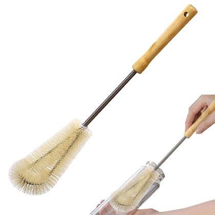 Obrázek z Čistící kartáč na lahve s dřevěnou rukojetí