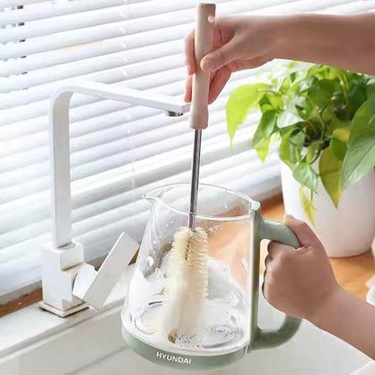 Obrázek z Čistící kartáč na lahve s dřevěnou rukojetí