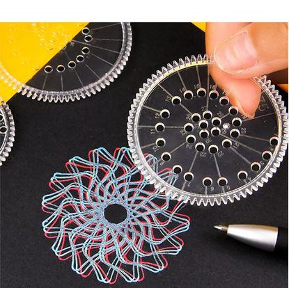 Obrázek Sada kreslicích šablon - spirograf