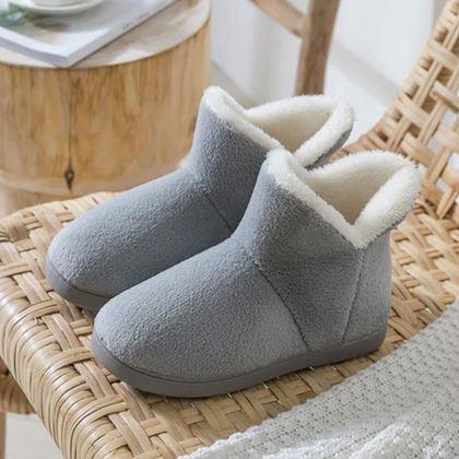 Obrázek z Vysoké zateplené papuče s kožíškem - 40-42