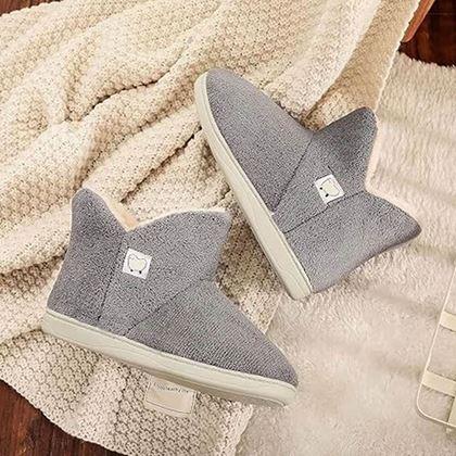 Obrázek z Vysoké zateplené papuče s kožíškem - 40-42