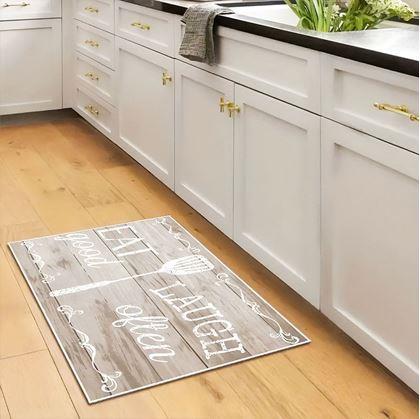 Obrázek z Protiskluzová předložka 90x60 cm  - Eat Good, Laugh Often