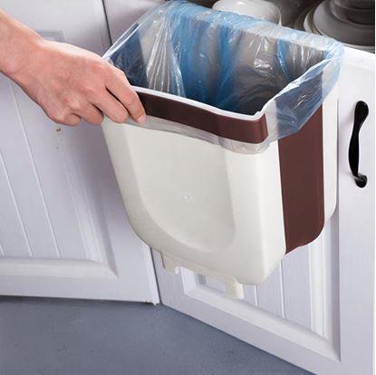 Obrázek Skládací závěsný koš na dvířka