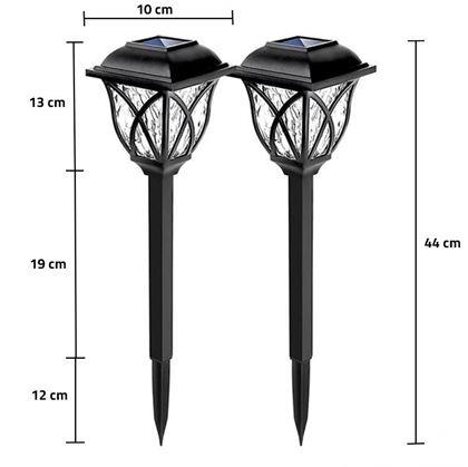 Obrázek z 2 ks LED solární lampa na zahradu