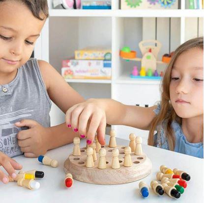 Obrázek Paměťová hra pro děti - dřevěné šachy