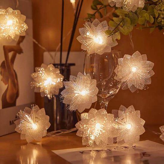 Obrázek z LED světelný řetěz - květy
