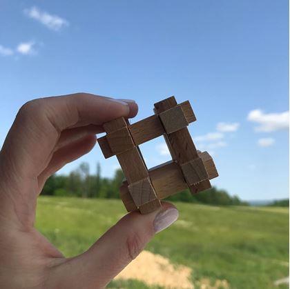 Obrázek z 9dílná sada dřevěných hlavolamů