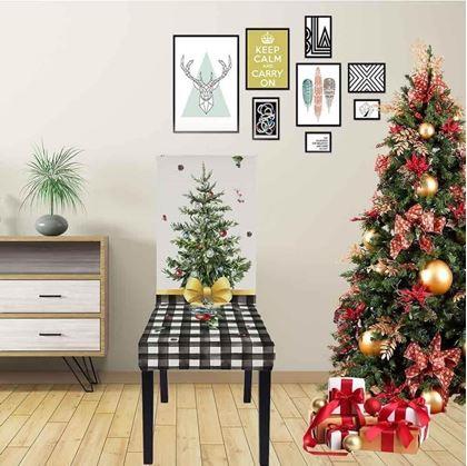 Obrázek z Potah na židli s vánočním motivem - stromeček