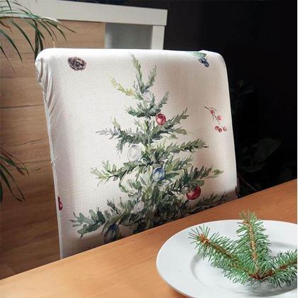 Obrázek z Potah na židli s vánočním motivem - stromeček