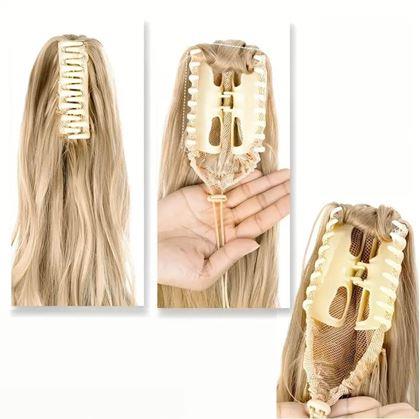 Obrázek z Příčesek do vlasů vlnitý culík 60 cm - plavý