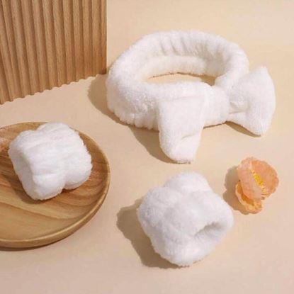 Obrázek Sada náramků a čelenky na mytí obličeje