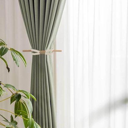 Obrázek z Dekorativní spona na závěs lano - bílé