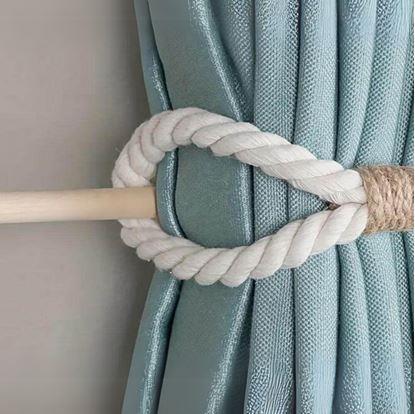 Obrázek Dekorativní spona na závěs lano