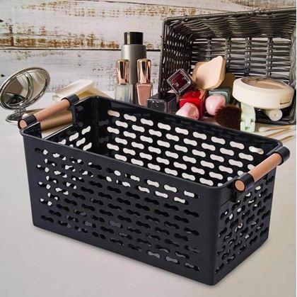 Obrázek z Úložný box s úchytkami - černý
