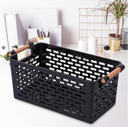 Obrázek z Úložný box s úchytkami - černý
