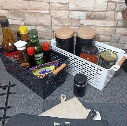 Obrázek z Úložný box s úchytkami - černý